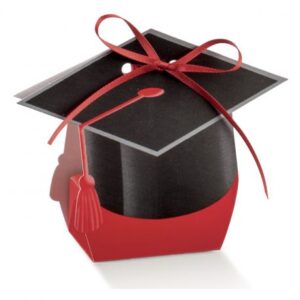 Confettata in cartone tema laurea in due varianti
