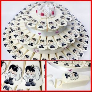 Torte di bomboniera c/soggetti assortiti in più varianti