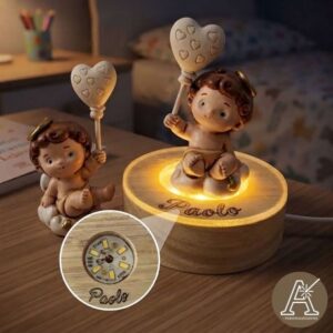 Lampada a led personalizzabile c/angioletto