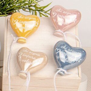 Magneti in ceramica a cuore stile palloncino